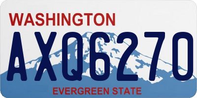WA license plate AXQ6270