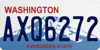 WA license plate AXQ6272