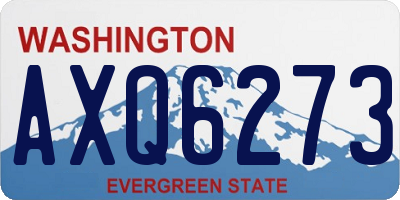 WA license plate AXQ6273