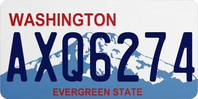WA license plate AXQ6274