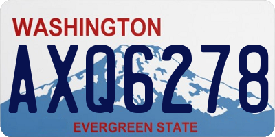 WA license plate AXQ6278