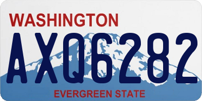 WA license plate AXQ6282