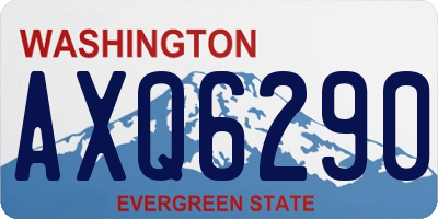 WA license plate AXQ6290