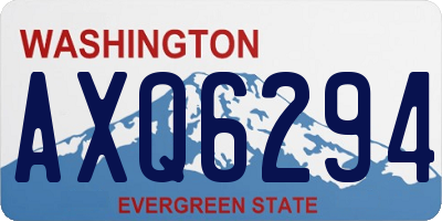 WA license plate AXQ6294