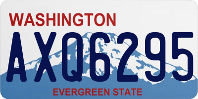 WA license plate AXQ6295