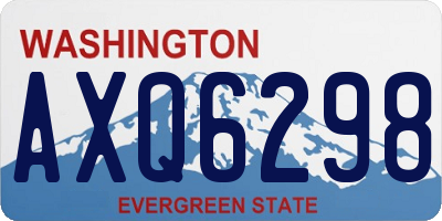 WA license plate AXQ6298