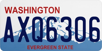 WA license plate AXQ6306