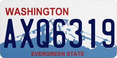 WA license plate AXQ6319