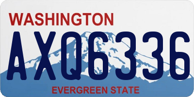 WA license plate AXQ6336