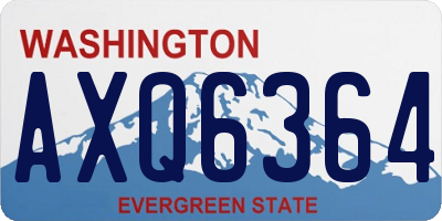 WA license plate AXQ6364
