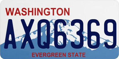 WA license plate AXQ6369