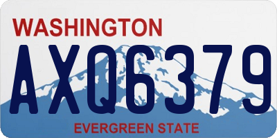 WA license plate AXQ6379