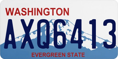 WA license plate AXQ6413