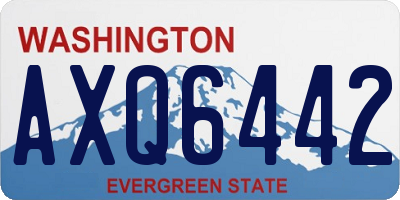 WA license plate AXQ6442