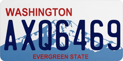 WA license plate AXQ6469