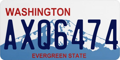 WA license plate AXQ6474