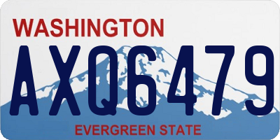 WA license plate AXQ6479