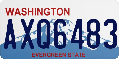 WA license plate AXQ6483
