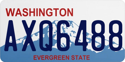 WA license plate AXQ6488