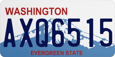 WA license plate AXQ6515