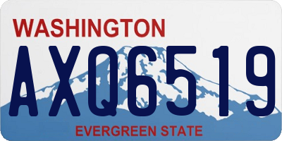 WA license plate AXQ6519