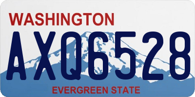 WA license plate AXQ6528