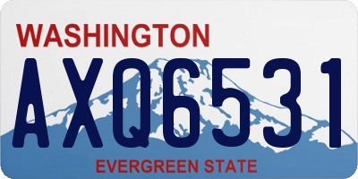 WA license plate AXQ6531
