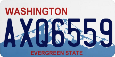 WA license plate AXQ6559
