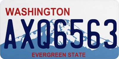 WA license plate AXQ6563