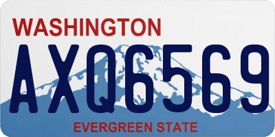 WA license plate AXQ6569
