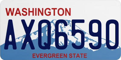 WA license plate AXQ6590