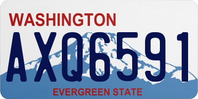 WA license plate AXQ6591