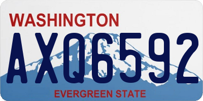 WA license plate AXQ6592