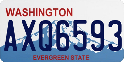 WA license plate AXQ6593