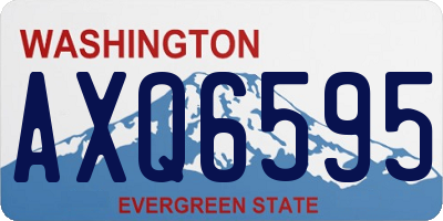 WA license plate AXQ6595