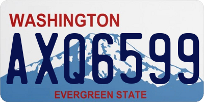 WA license plate AXQ6599