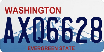 WA license plate AXQ6628
