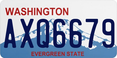 WA license plate AXQ6679