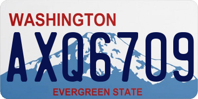 WA license plate AXQ6709