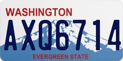 WA license plate AXQ6714