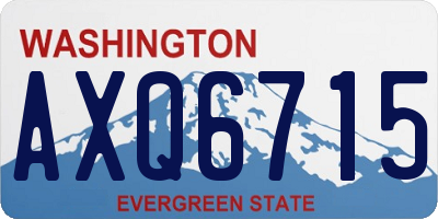 WA license plate AXQ6715
