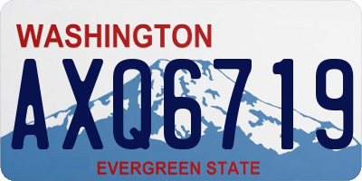 WA license plate AXQ6719