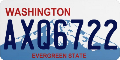 WA license plate AXQ6722
