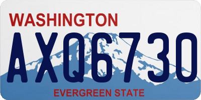 WA license plate AXQ6730