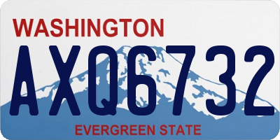 WA license plate AXQ6732