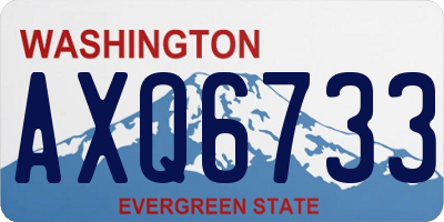 WA license plate AXQ6733