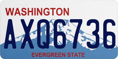 WA license plate AXQ6736