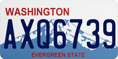 WA license plate AXQ6739