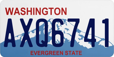 WA license plate AXQ6741