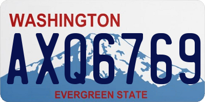 WA license plate AXQ6769